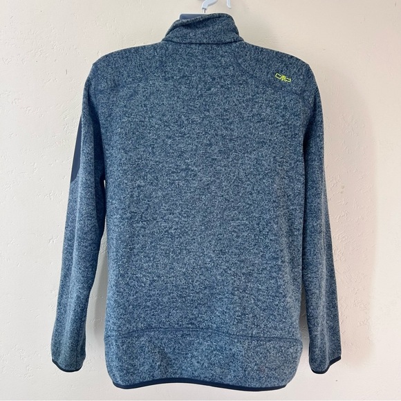 CMP Men’s Knit-Tech Fleece Jacket Heather Blue Size L Outdoor Gorpcore Italy - Picture 8 of 13